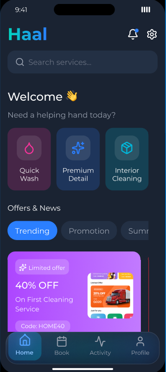 Haal App Screenshot 1